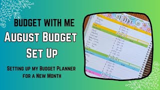 August 2024 Budget with Me  Budget Breakdown  Australian Cash Budget  Erin Condren Planner [upl. by Arot]