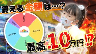 トイザらスでルーレット企画！出た金額だけ買い放題！？最高額はなんと10万円！ [upl. by Eelidnarb]