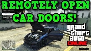 Gta 5 Online REMOTELY OPEN VEHICLE DOORS  How To Use The Interaction Menu [upl. by Rohclem]