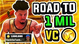 ROAD TO 1 MILLION VC w BEST PLAYSHARP IN NBA 2K19 AT THE STAGE [upl. by Akinohs]