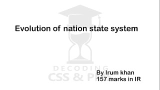 Evolution of Nation State System [upl. by Lemert47]