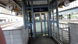 Kone hydraulic glass elevator at Oberhausen central station [upl. by Matuag]