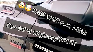 RAM 64 HEMI Gas Mileage  202 MPG🤯🤯🤯 See 4 yourselfRAM HEMI HEAVYDUTY SUPERDUTY MPG [upl. by Ohare]