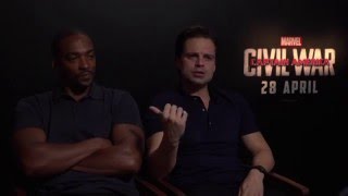 Anthony Mackie and Sebastian Stan Interview [upl. by Kciredohr197]