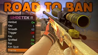 ROAD TO BAN with FREE CHEATS  CS2 Legit Cheating ft Undetekcom [upl. by Zsolway]