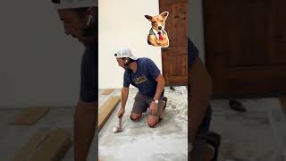 TIPS Glue Down Flooring InstallationFrench Oak Wood Floor DIY [upl. by Jablon]