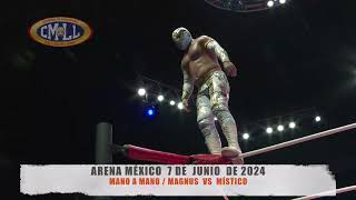 CMLL  MANO A MANO  MAGNUS VS MÍSTICO  ARENA MÉXICO070624 [upl. by Yerffoeg]