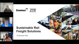 Webinar  Sustainable Rail Freight Solutions  Nov 12 2024 [upl. by Alita]