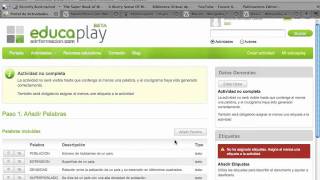 Crear crucigramas en Educaplay [upl. by Attem]