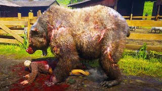 red dead redemption 2  Killing and torturing with a wild bear [upl. by Oremodlab87]