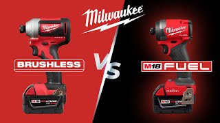 Milwaukee M18 FUEL vs M18 BRUSHLESS Motors  Are they really different [upl. by Nhguaval595]