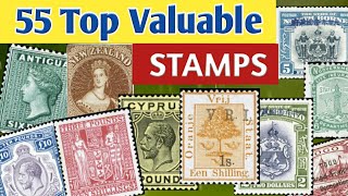 Rare Valuable Stamps Worth Collecting  World Postage Stamp Collection [upl. by Caasi361]