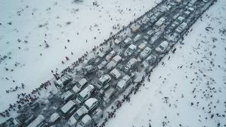 APOCALYPSE Snowfall in South Africa people stuck on the highway [upl. by Nylia]