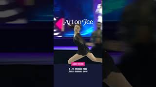 Fourtime swiss champion Alexia Paganini is coming to Art on Ice 2024 💙 figureskating artonice [upl. by Tena610]