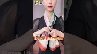 Top 3 Silk Scarf Tie Methods  Stylish Headscarf  Wear Gilrs Necktie P131123 scarftie hijab [upl. by Purpura]