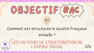 BAC Cours structure sociale  Les facteurs de structuration de lespace social [upl. by Ramunni]