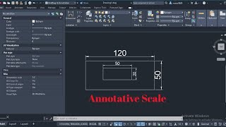 Annotative scale  AutoCAD Tutorial [upl. by Florin476]