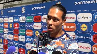 quotDO YOU WANT TO GET ME N TROUBLEquot POSTMATCH INTERVIEW Virgil van Dijk England 21 Netherlands [upl. by Ettevram]