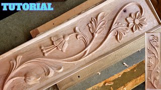 Crafting Wonders Learn How to Carve Wood Like a Pro Step by Step Relief Carving Tutorial [upl. by Edik]