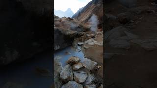 NATURAL HOT SPRING IN UTTRAKHAND tapovan joshimath youtubeshorts uttarakhand naturehotspring [upl. by Gaves]