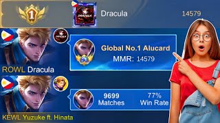 I FINALLY MET BEST ALUCARD IN THE WORLD 😱 TOP 1 GLOBAL ALUCARD 👑  DRACULA x YUZUKE 🔥 [upl. by Aural]