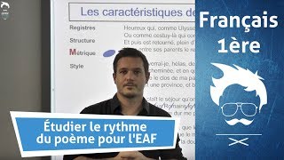 Bac français  étudier le rythme du poème pour lEAF [upl. by Aisatal581]