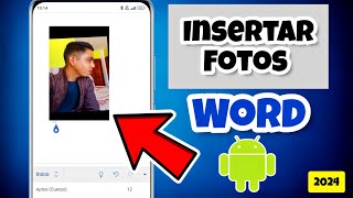 Cómo insertar una imagen o foto en Word desde el celular 2024 Insertar foto en Word desde android✔️ [upl. by Ayanahs648]