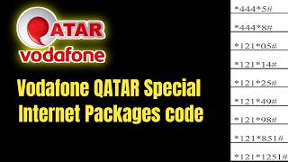 Vodafone QATAR internet Packages amp 3G4G internet offer [upl. by Olrak]