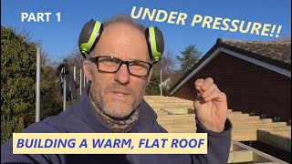 Building a flat roof using the warm roof method PART 1PLUS TRIMMING OUT FOR ROOF LIGHTS [upl. by Harimas]