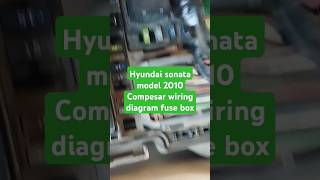 Hyundai sonata compressor wiring diagramhundaiautomobile car shortsfeed shorts whatsappstatus [upl. by Nnire]