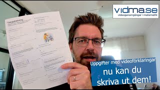 Nu går uppgifterna på Vidma att skriva ut [upl. by Najtsirk957]