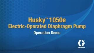 How Graco’s Husky 1050e Electric Operated Diaphragm Pump Works [upl. by Vocaay]