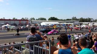 Hills Race 2013 Drag Racing  Volkswagen Beetle vs Chevrolet Camaro ZL1  Rivanazzano Italy [upl. by Ojibbob254]