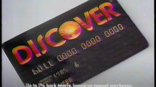 Discover Card  Pays Cash Back  1980s [upl. by Mccully]