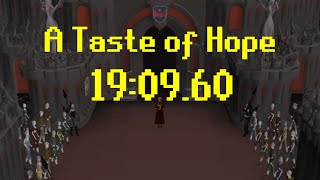 OSRS WR A Taste of Hope  190960 [upl. by Thoer]