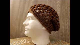 The Cluster Stitch Hat Crochet Tutorial [upl. by Wahlstrom]