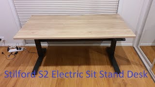 Stilford S2 Electric Sit Stand Desk Review  Officeworks [upl. by Arutak951]