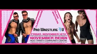 PW4U November Reign  The Island Brothers Vs Clarkeward 141114 [upl. by Damara514]