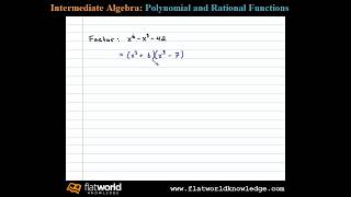 Factor a Trinomial of Higher Degree  Algebra fwk IA 040301 [upl. by Lazarus]