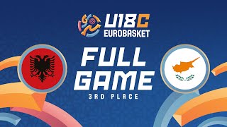 3RD PLACE GAME  Albania v Cyprus  Full Basketball Game  FIBA U18 Womens EuroBasket 2024 Div C [upl. by Enwad]