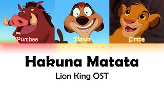 Lion King OST Hakuna Matata  Color Coded Lyrics [upl. by Naggem730]