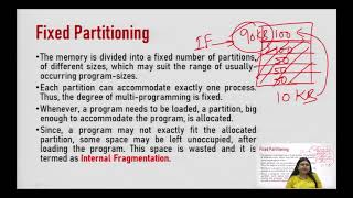 Multiprogramming with fixed partition and Multiprogramming with variable partition [upl. by Gildus]