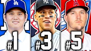 Ranking the TOP 50 Players in MLB for 2024 [upl. by Yraunaj878]