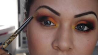 Tutorial de maquillaje en naranja  Juancarlos960 [upl. by Jermain382]