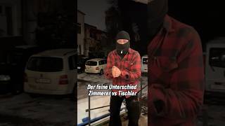 Tischler vs Zimmerer „Der feine Unterschied“ handwerk shorts tips [upl. by Norreg]