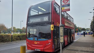 FRV Route 104 Stratford  BecktonGo Ahead London Enviro 400 E280 SN13CJU [upl. by Barraza]