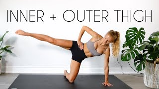 INNER amp OUTER THIGH At Home Workout No Equipment [upl. by Gnaig]