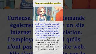 French A1A2  Conversationsdans une association sportive 法语对话learningfrenchfrenchdialogue [upl. by Nassah]