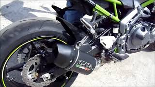 Scarico GPR KAWASAKI Z 900 17 19 Z 900 E Sound GPR Exhaust System [upl. by Redvers]