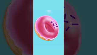 Realistic 3d doughnut in procreate [upl. by Atiz]